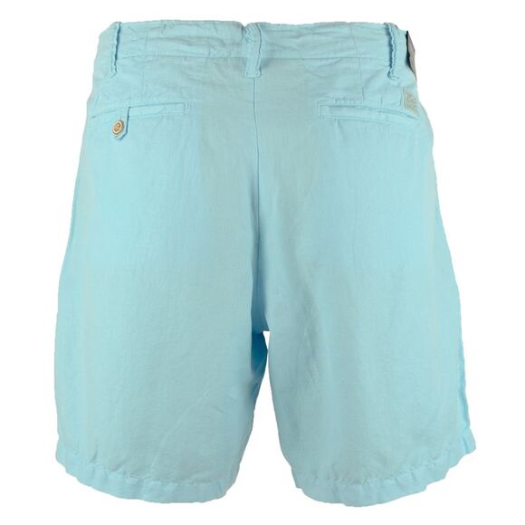 Men's Classic Fit Linen Shorts BLU 33 - Picture 2 of 6